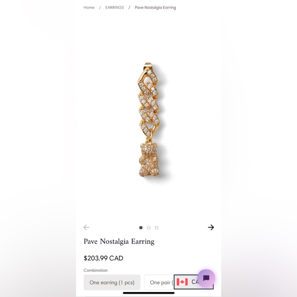 Crystal Haze Pave Nostalgia Earring